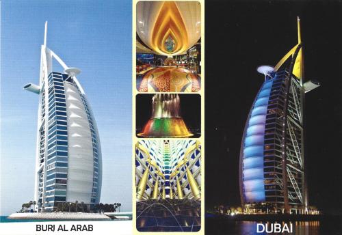 A stamp printed in Dubai shows Burj Al Arab, circa 2007