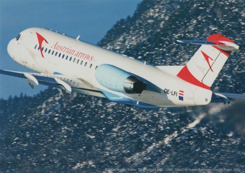 Airbus A320-200 of Aeroflot, landing in the mountains