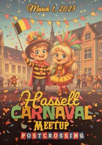 Dutch carnival poster in Amsterdam