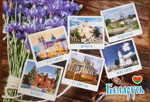 Vintage postcards on wooden background. Travel concept. Copy space.