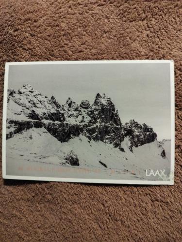 Vintage photo album with a picture of the island of La Palma