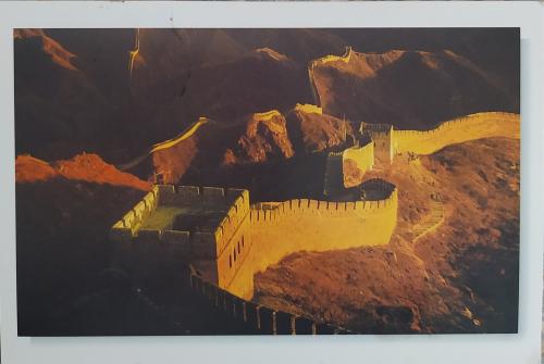 Majestic Great Wall of China. View from the inside.