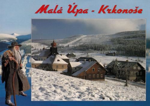 USSR - CIRCA 1987: A postcard printed in USSR shows the winter village, circa 1987
