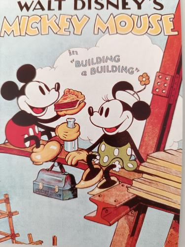 Vintage movie poster in the museum