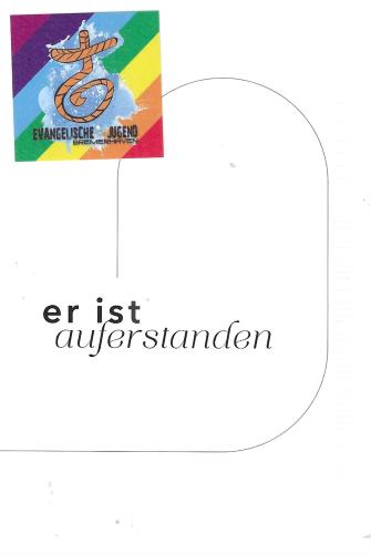 Postal envelope with the image of the LGBT flag and the inscription