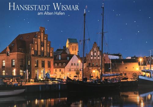 Night view of the old town of Helsingor. Night view of the old town of Helsingor.