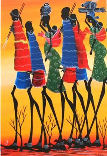 Korean traditional painting, Hanbok, Korean traditional painting.