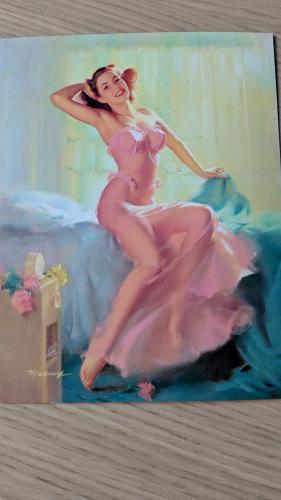 Beautiful ballerina in a pink dress dancing in the studio