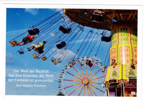 USSR - CIRCA 1988: A postcard printed in the USSR shows amusement park, circa 1988