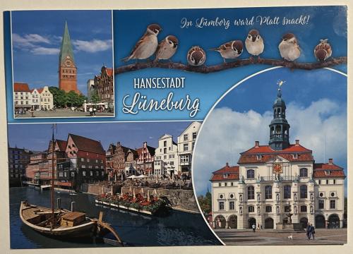 Vintage postcard printed in Frankfurt, Germany