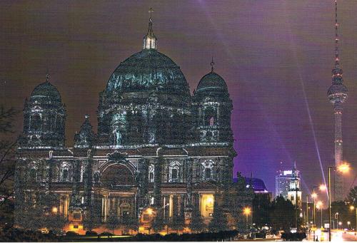 Night view of the Kazan Cathedral in Tatarstan, Russia
