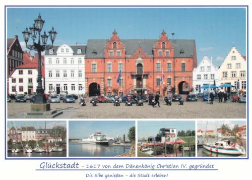 A postcard printed in Copenhagen shows the town of Copenhagen circa 1980.