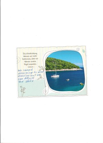Postcard from Croatia - Postcard with the image of the island