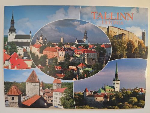 Old town of Tallinn postcard