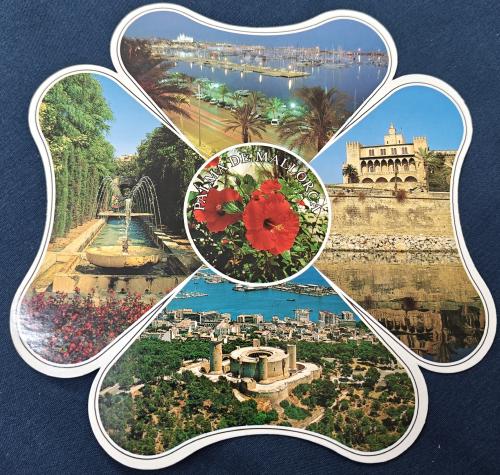 Postage stamps from the touristic island of Rhodes, Greece.