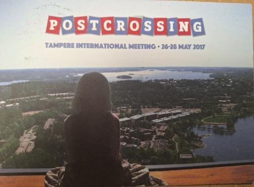POPROSNICA logo printed on postcard. POPROSNICA is a Slovakian national holiday.