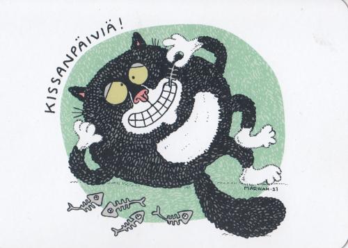 A stamp printed in Malaysia shows Black Cat, circa 1989.