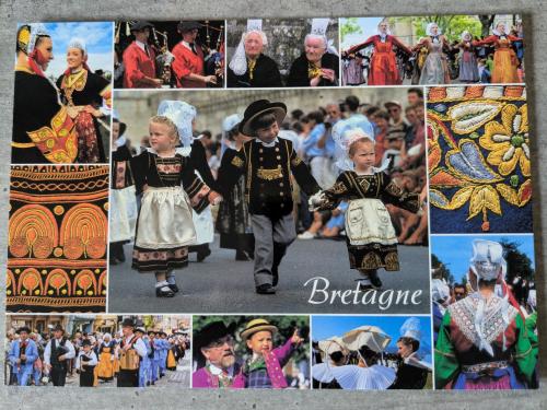 People dressed in traditional Romanian costumes at the Romanian National Day celebrations.