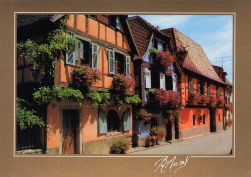 A postcard printed in the UK shows a view of the old town of Rothenburg ob der Tauber