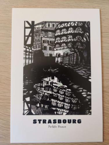 Photo of the new A4 paper with a picture of Prague city.