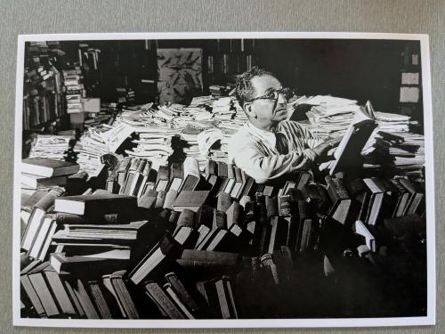 A postcard printed in the USSR shows a portrait of a writer.