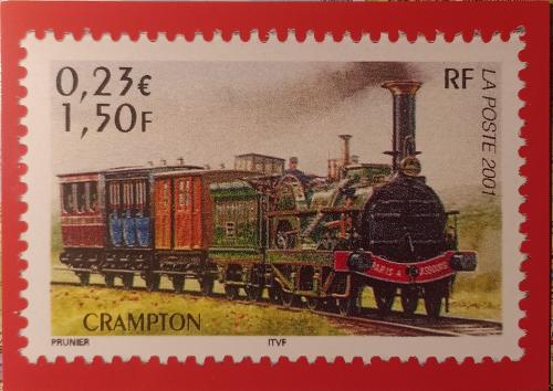 Cancelled postage stamp printed by CZECHOSLOVAKIA, that shows locomotive, circa 1988.