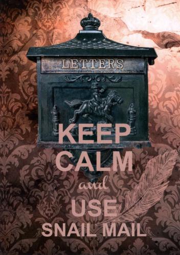 Keep calm and wash your hands with this vintage letterbox on a wall.