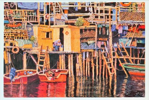Vietnam - CIRCA 1981: A postcard printed in Vietnam shows the life of the Vietnamese people, circa 1981.