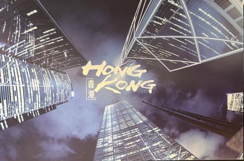Forex chart on cityscape with tall buildings background multi exposure. Financial research concept.