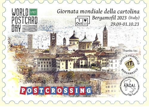 A stamp printed in Austria shows image of the city of Bergamo, circa 2001