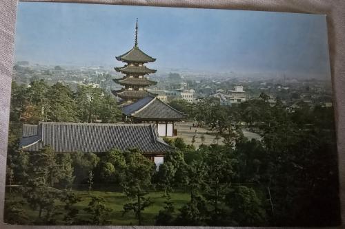 The view from the window of the pagoda in the city of Nara