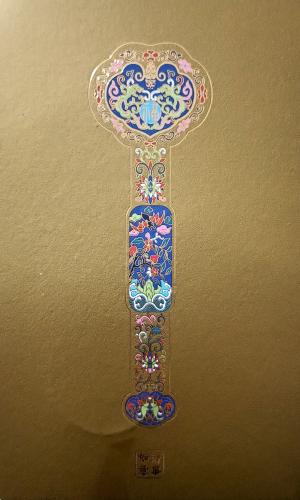 Ancient Turkish key in the museum of Anatolian history in Istanbul