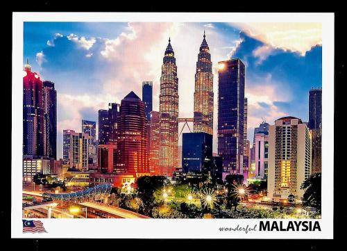 Postage stamp printed in Malaysia shows Kuala Lumpur, Kuala Lumpur, Malaysia.