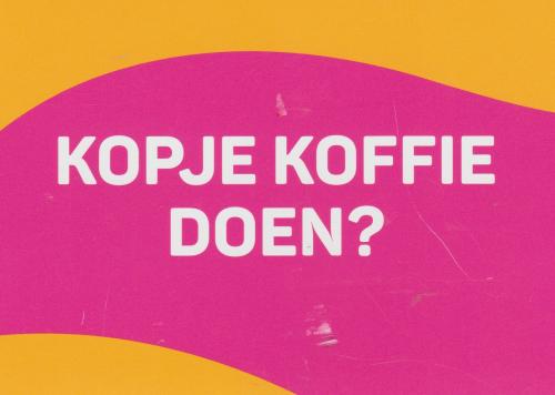 Korean sign in yellow and pink with copy space for your text