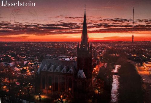 Aerial view of the city of Frankfurt am Main, Germany.