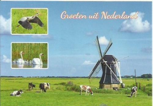 UNITED KINGDOM - CIRCA 1980: A stamp printed in Great Britain shows image of a Dutch windmill, circa 1980