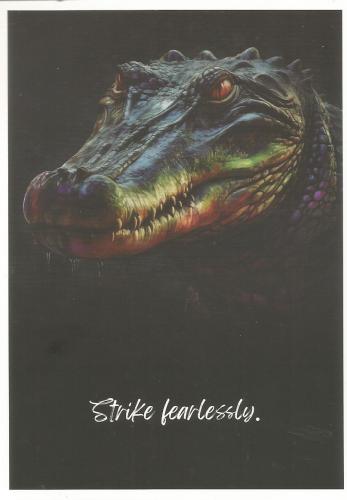 USSR - CIRCA 1980s: A postcard printed in the USSR shows image of a crocodile, circa 1980s.