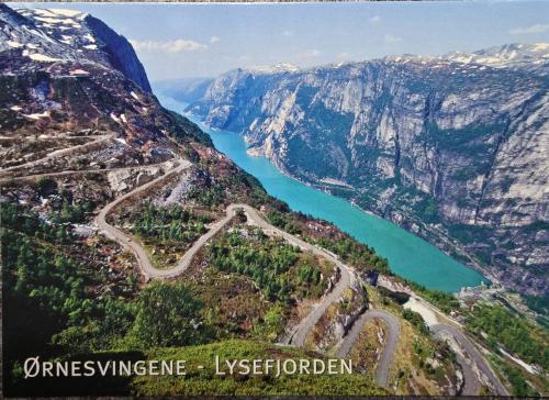 Tourism vacation and travel. Norway Scandinavia. Mountains landscape.