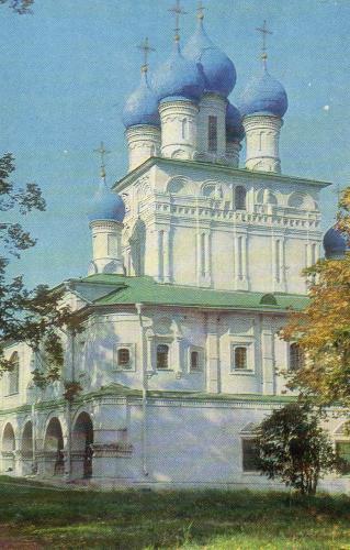 Church of the Intercession of the Holy Virgin on the Nerl River, Russia. Painting by J.P.P.Kolomenskoye.