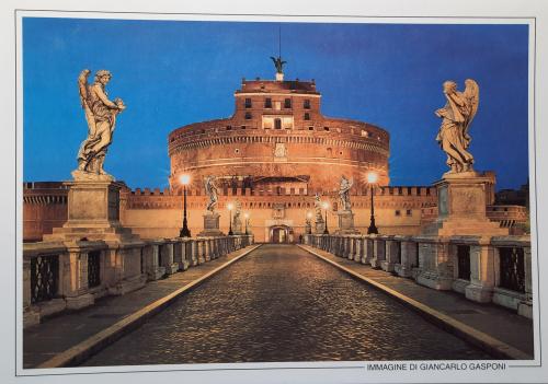 Postcard printed in Italy shows Castel Sant'Angelo (Castel Sant'Angelo)