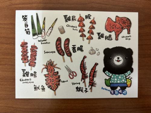 Chinese paper-cut works. Chinese characters mean happy new year.