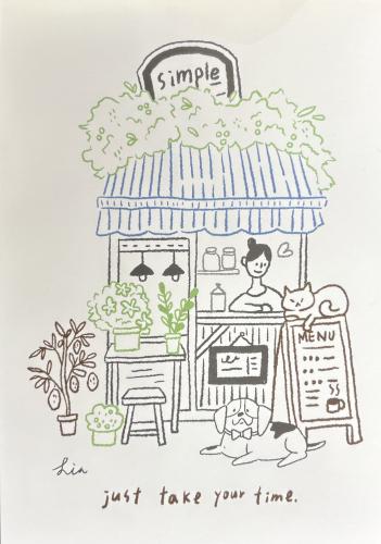 Hand drawn doodle of a coffee shop. Vector illustration. Hand drawn doodle of a coffee shop. Vector illustration.