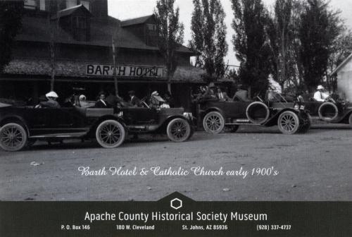 A postcard printed in Chiang Mai shows image of a vintage car, circa 1980s.