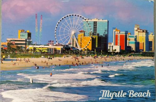 Vintage postcard of Miami Beach, Florida, United States.