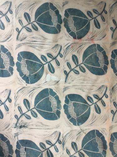 Vintage floral pattern on old paper background. Retro pattern for design.