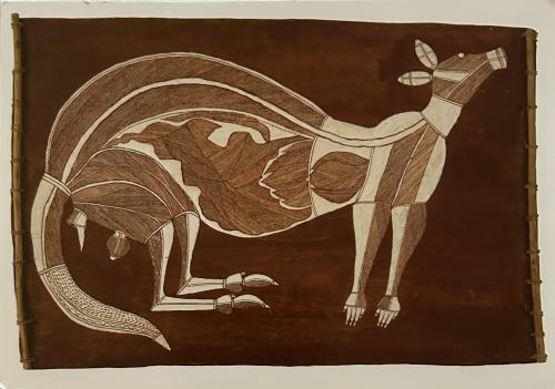 Ancient Egyptian hieroglyphs on the old book. Illustration
