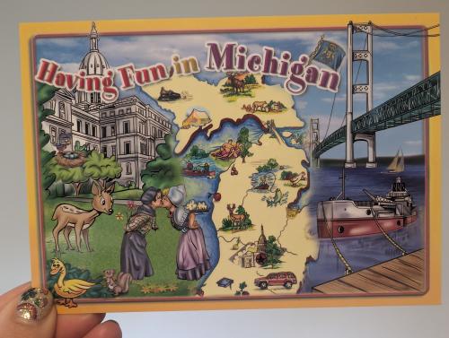 A picture of a map of the United States of America with a theme