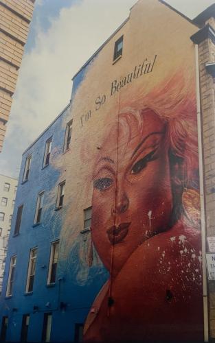 Mural art in Lower Manhattan.