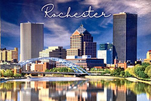 Riverside view of downtown Boston, Massachusetts, USA. Image contains certain grain or noise and soft focus.