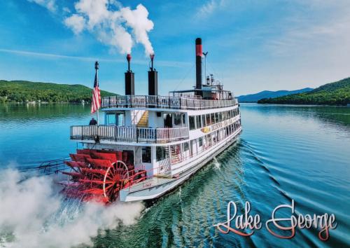 Beautiful steamboat on Lake Bled in Slovenia, Europe.